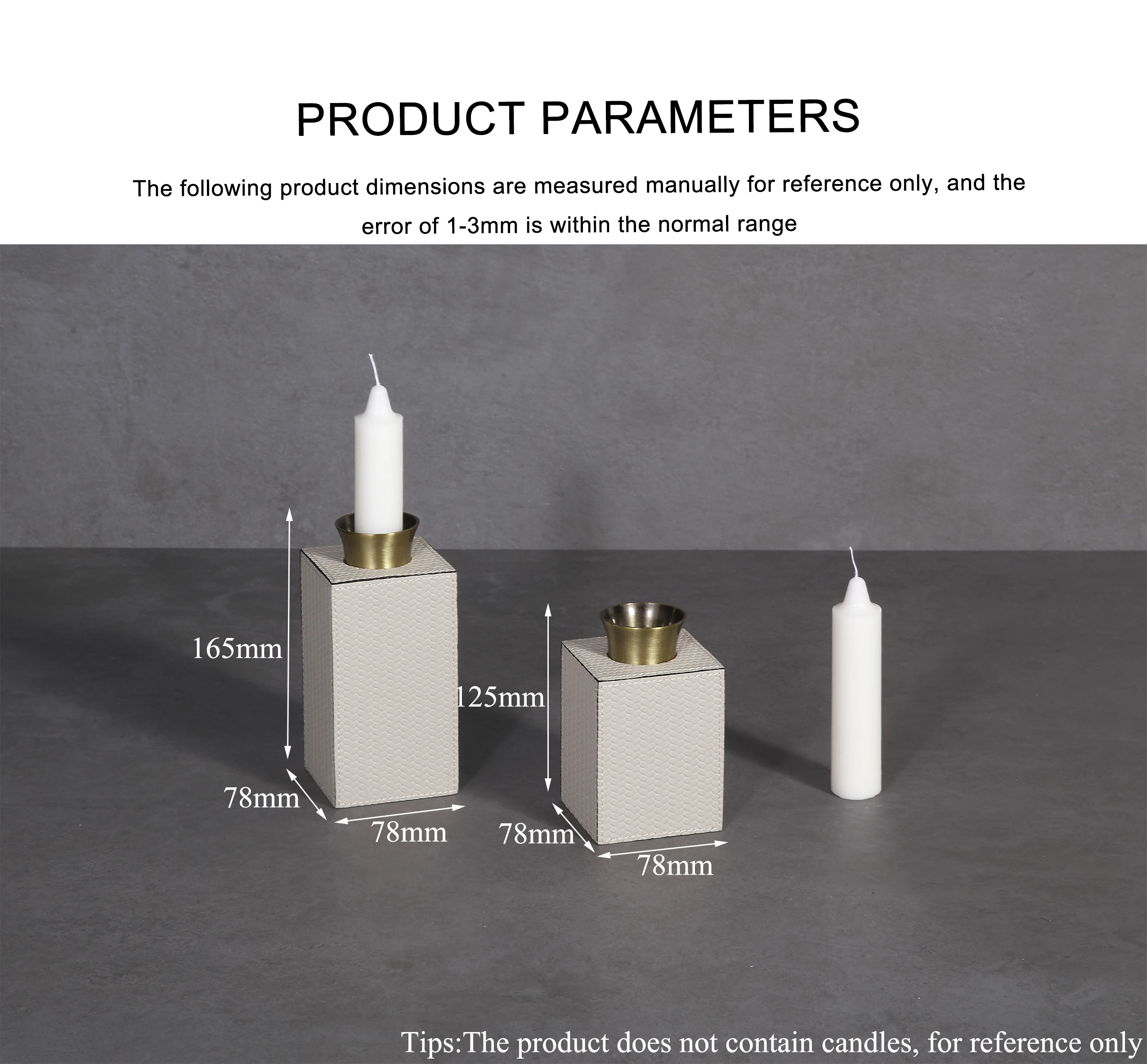 M3-301wholesale handmade Custom Logo Luxury Container milky White leather brass Candle Jars With Lid For Candle Making