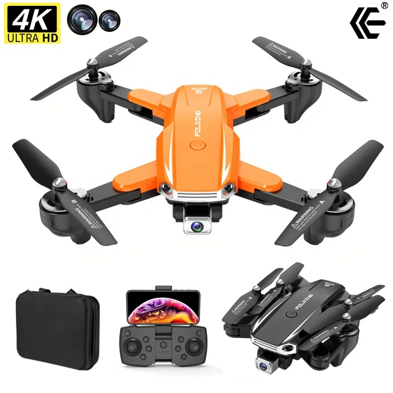 Складной Дрон S6 4K HD для аэрофотосъемки с дистанционным управлением игрушечный самолет GPS Квадрокоптер двойной камерой