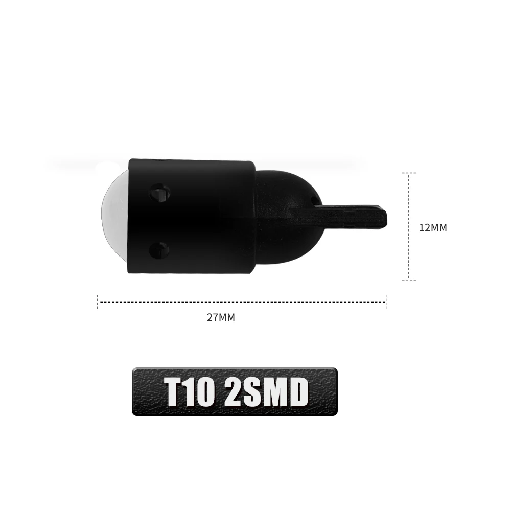 Custom Car logo LED Bulb T10 2SMD 5730 Chip 12V 24V 2W 194 501 White blue red yellow Amber Color W5W wedge Auto Lamp