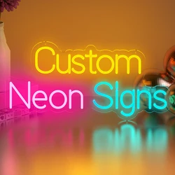 Custom Led Neon Light Sign Business logo Shop Advertising Acrylic Open Neon Sign For Bar Decor Lights