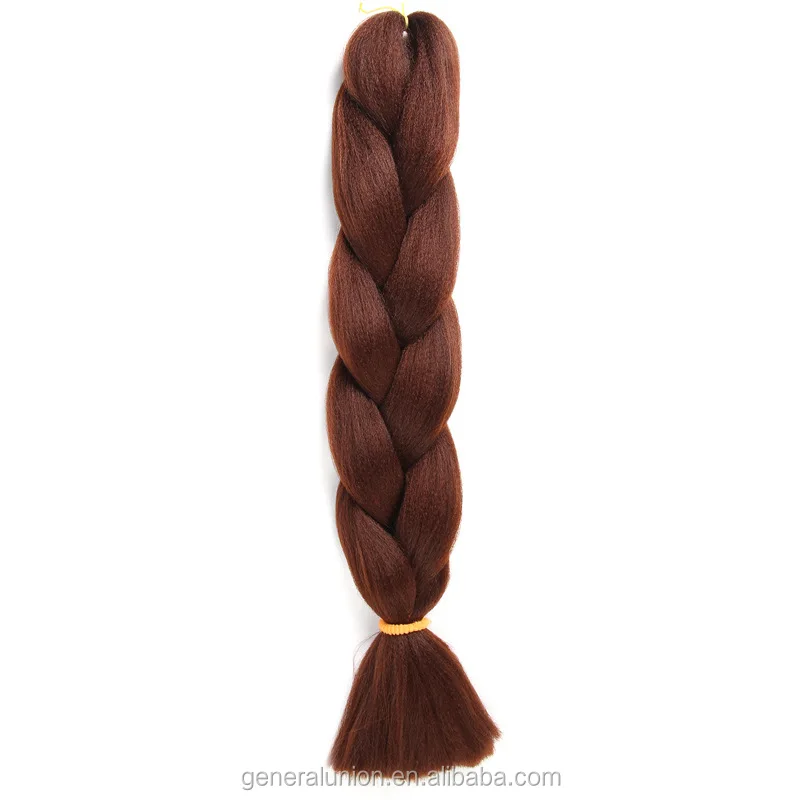 Smooth colorful  human  wigs jumbo braid hair African synthetic wig