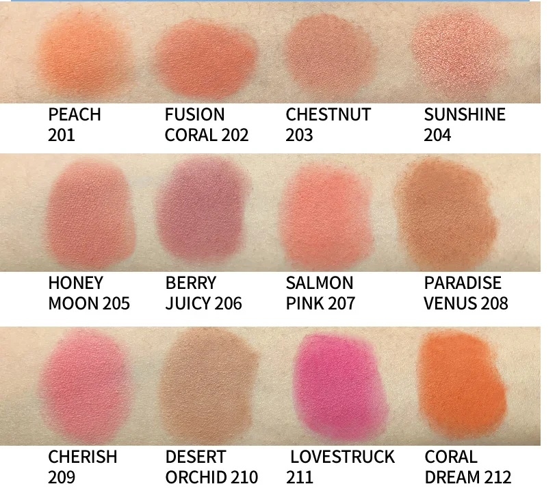 Professional Private Label Long Lasting Brighten Concealer Makeup Blush Rouge Powder Matte Blusher Cheek Tint