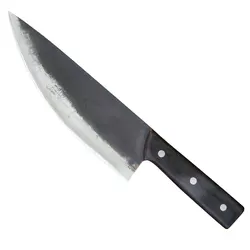 Wholesale Siberian Style Forged Camping Kitchen Knives Handmade 8 inch Pakka Wood Handle Stainless Steel Outdoor Chef Knife