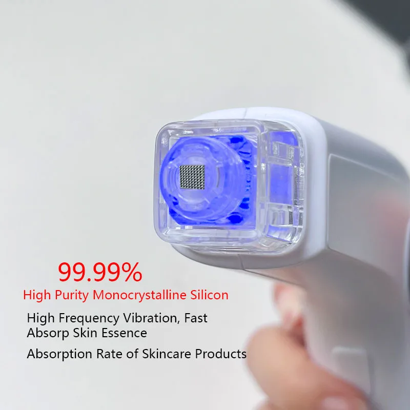 Wireless Portable Mesotherapy Gun for Anti-aging Red Light Facial Lifting Device Home Use Painless Microcrystal Injector
