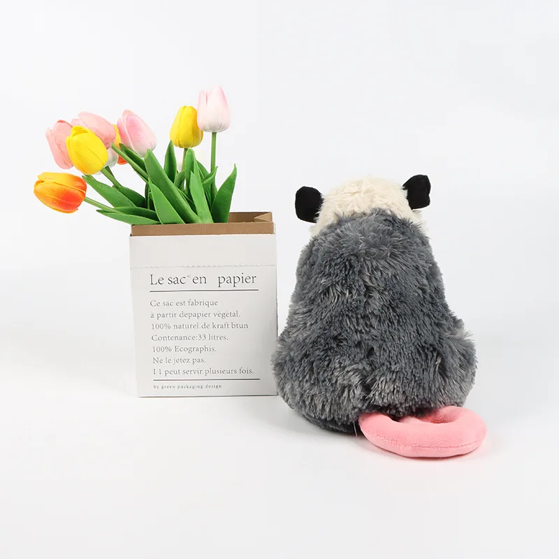 New Creative Simulation Mouse Plush Toy Gift for Kids Opossum Plush Possum lifelike opossum stuffed animal