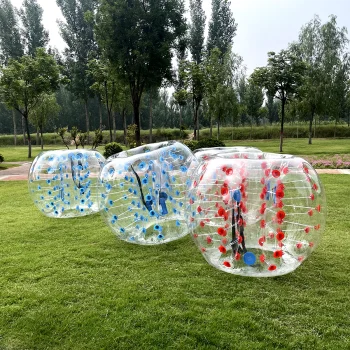Fun outdoor games human inflatable body bumper bubble inflatable bubble football for sale
