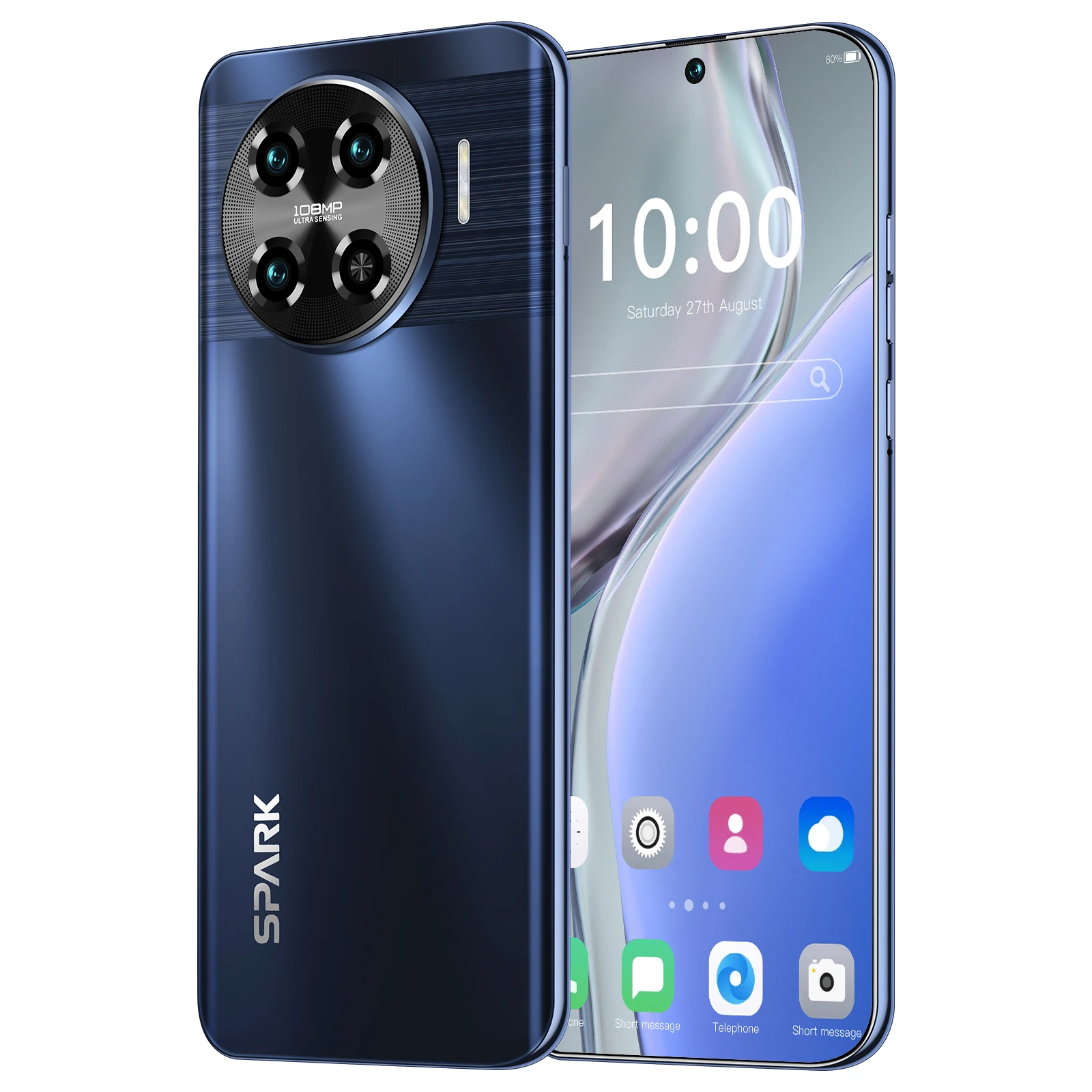 HSDF-Spark 20 Pro+ mode 16GB+1TB 7.6-inch High Quality Super Endurance Mobile Phones dual sim card android 11 smart phone