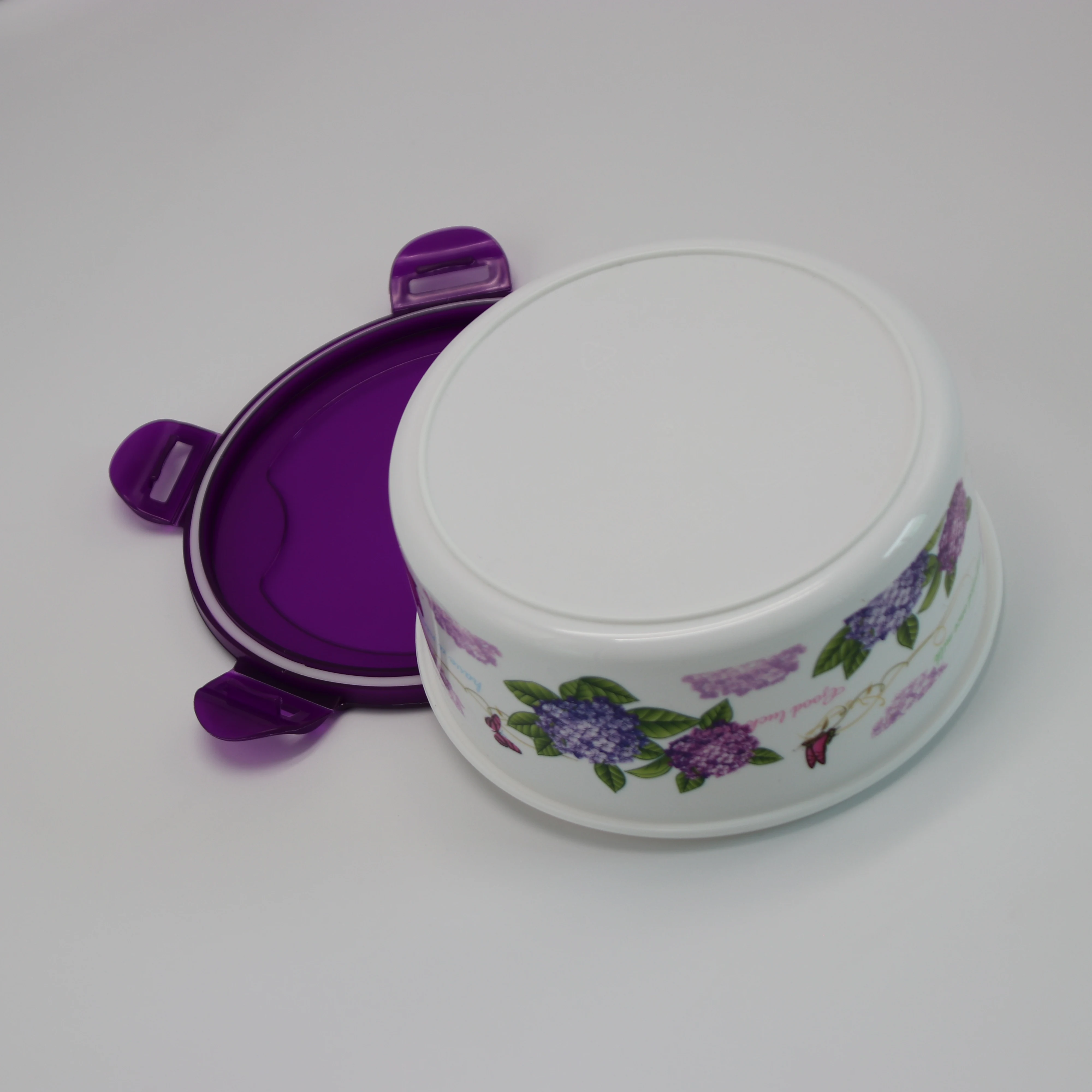 Good quality round plastic food container with lids
