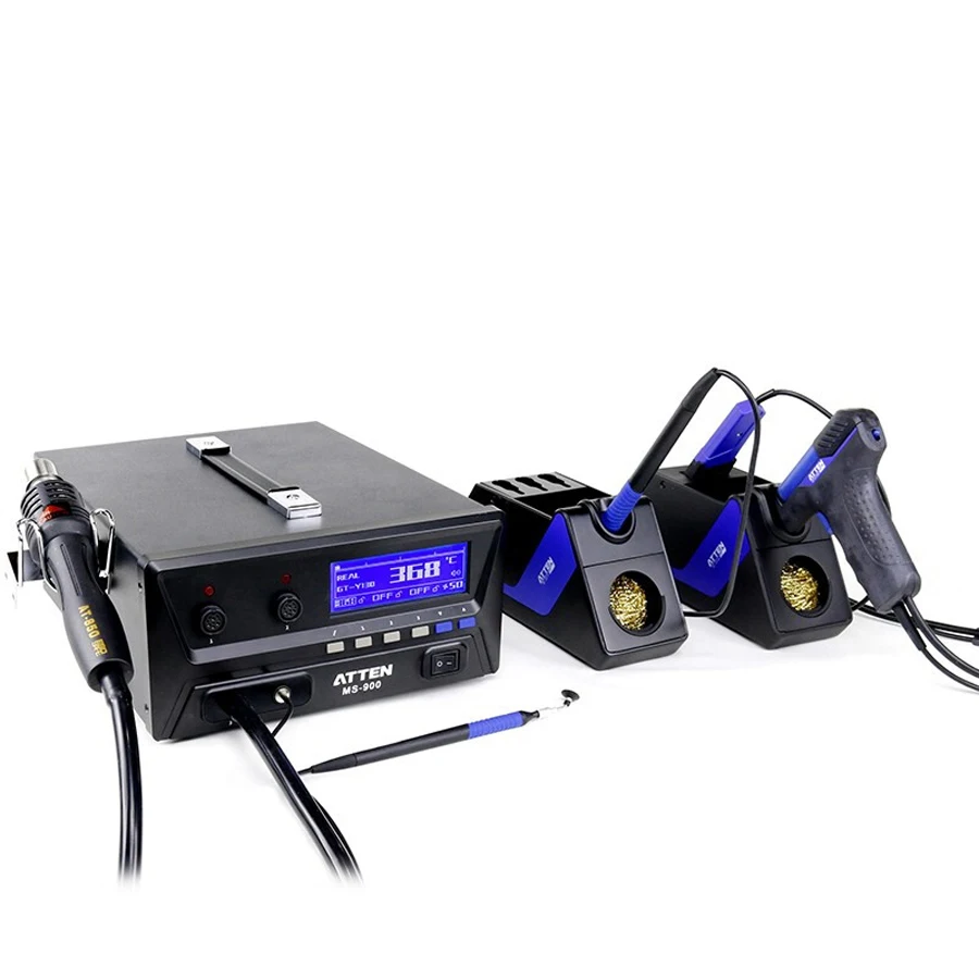  ATTEN MS-900 4-in-1 Desoldering gun tweezers Soldering Stations + Hot air desoldering station Rework