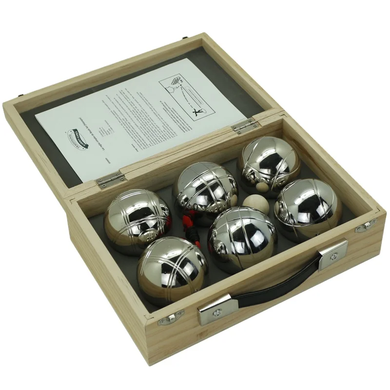 Уличная игра Bocce для двора/лужайки/пляжа-набор из 6 металлических мячей