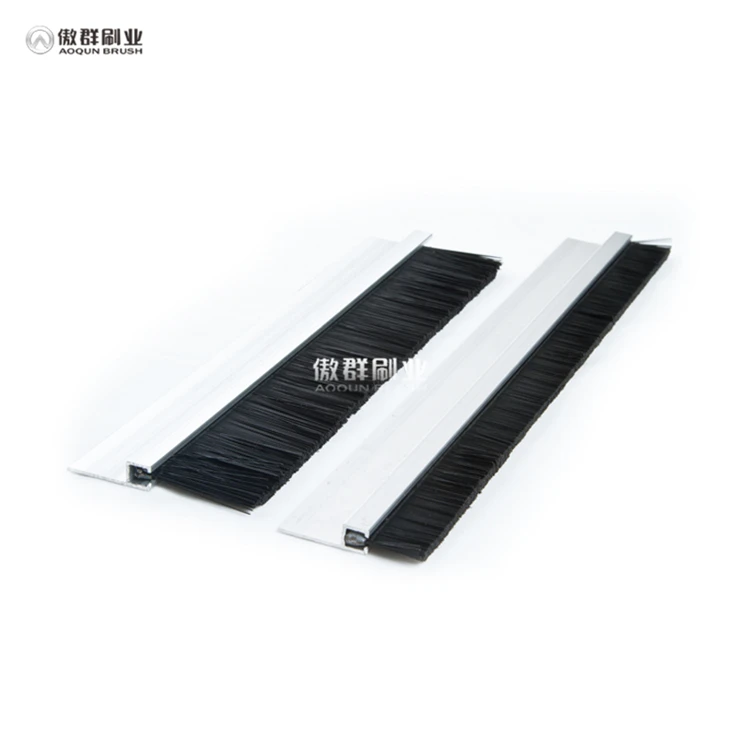 Customized Industrial Strip Brushes Machine Bristle Material Flexible Strip Brush For Door Elevator And Sealing Applications