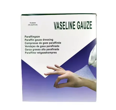 medicated paraffin gauze dressing with ce approved  sterile dressing paraffin gauze Customization Sterile Cotton Medical gauze