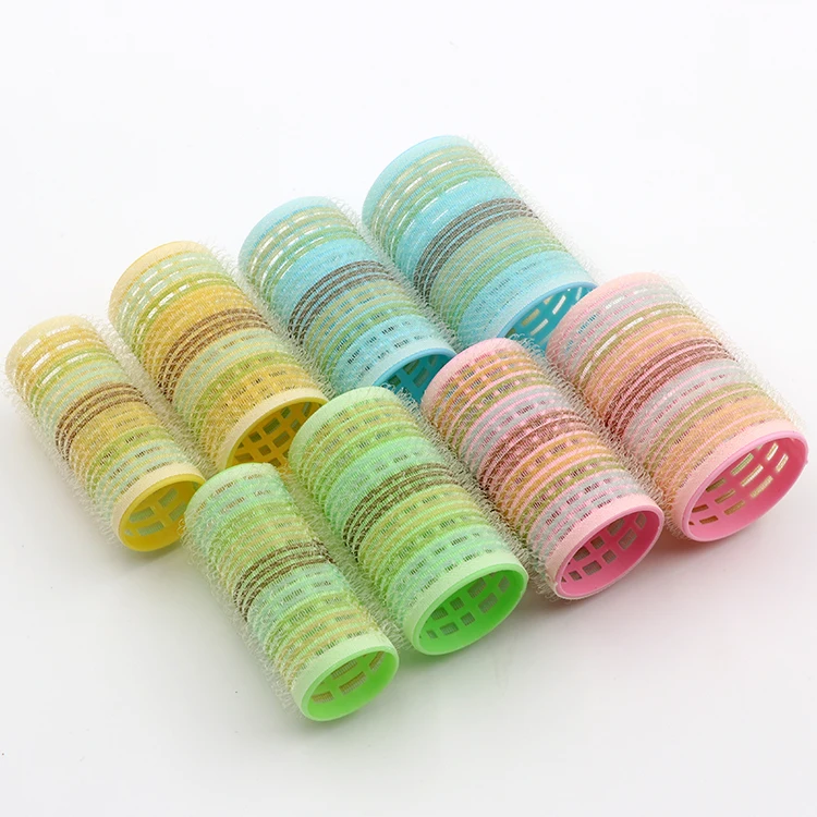 Customized Colorful Multi-sizes Durable Plastic Curler Hair Roller