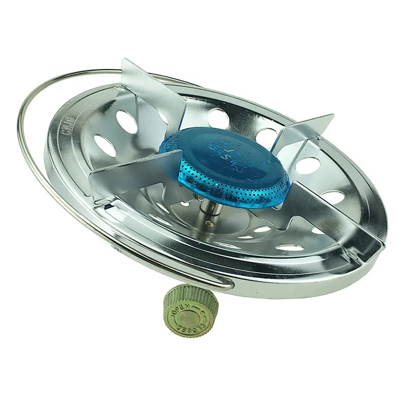 JG Picnic Cooking Small Outdoor Portable Gas Burner BBQ Mini Camping Gas Stove Cooktops Kitchen Household Gas Stove Burner