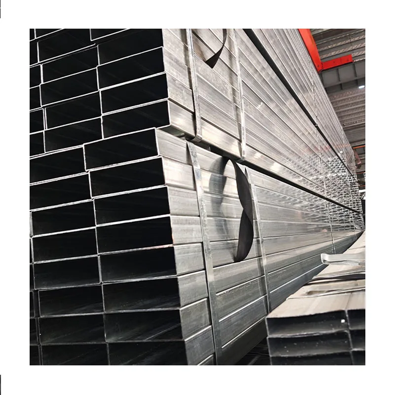 High Quality 25x50  Square Tube Shs Hot Dip Galvanized Square Steel Tube Galvanized Rectangular Seamless Steel Tube