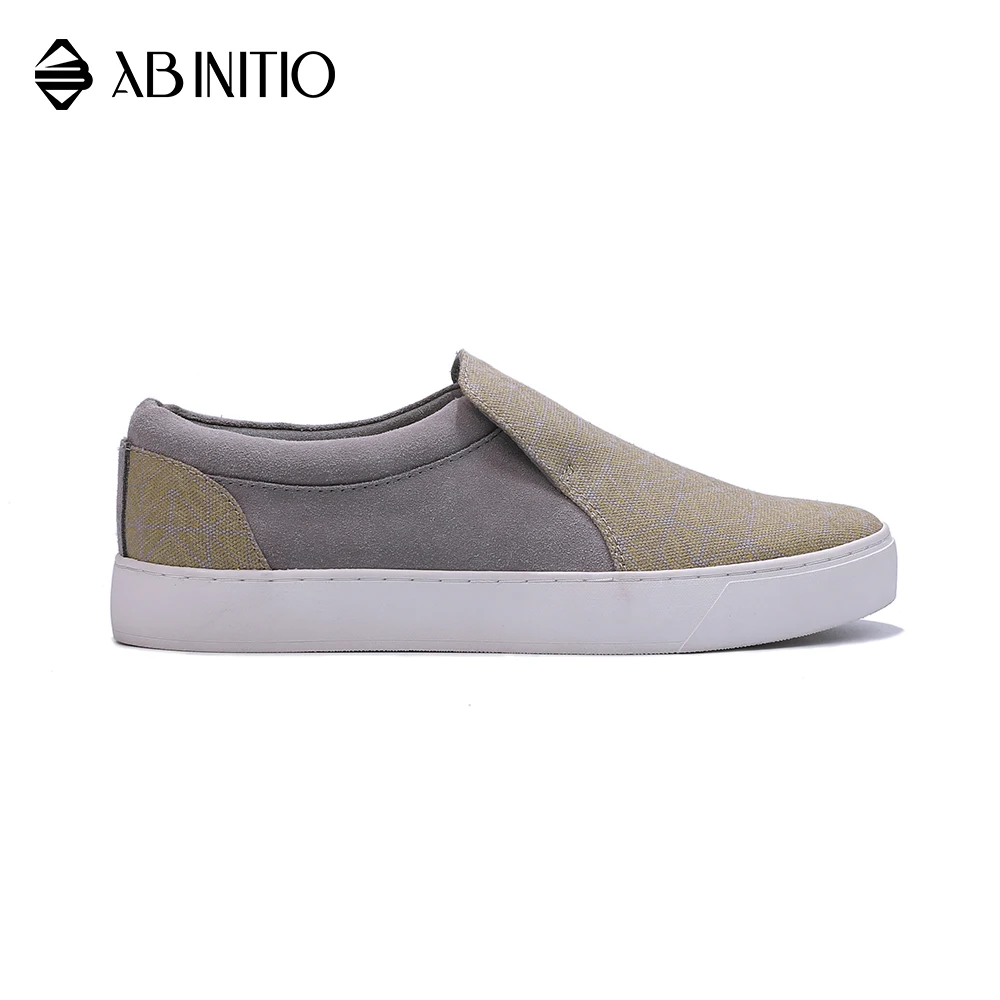 2023 Fashionable Latest Canvas Silk Suede Flat Shoes Casual For Men