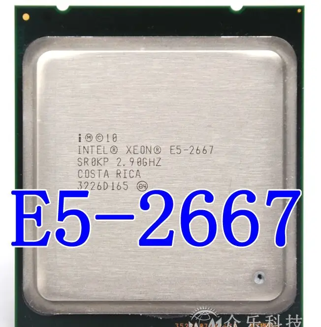 Intel Xeon Processor E5 2667 2.9GHz 6-cores 15M 8GT/s E5-2667 LGA2011 130W Server Processor SR0KP CPU