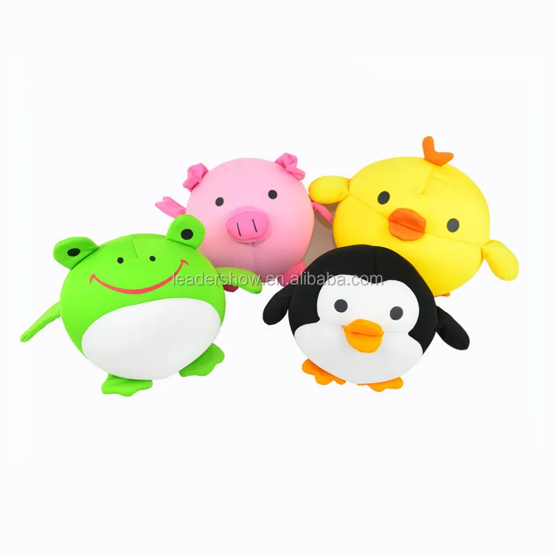 
pig animal shape decorative back support cute soft high quality plush fabric cushion for seat and sofa 