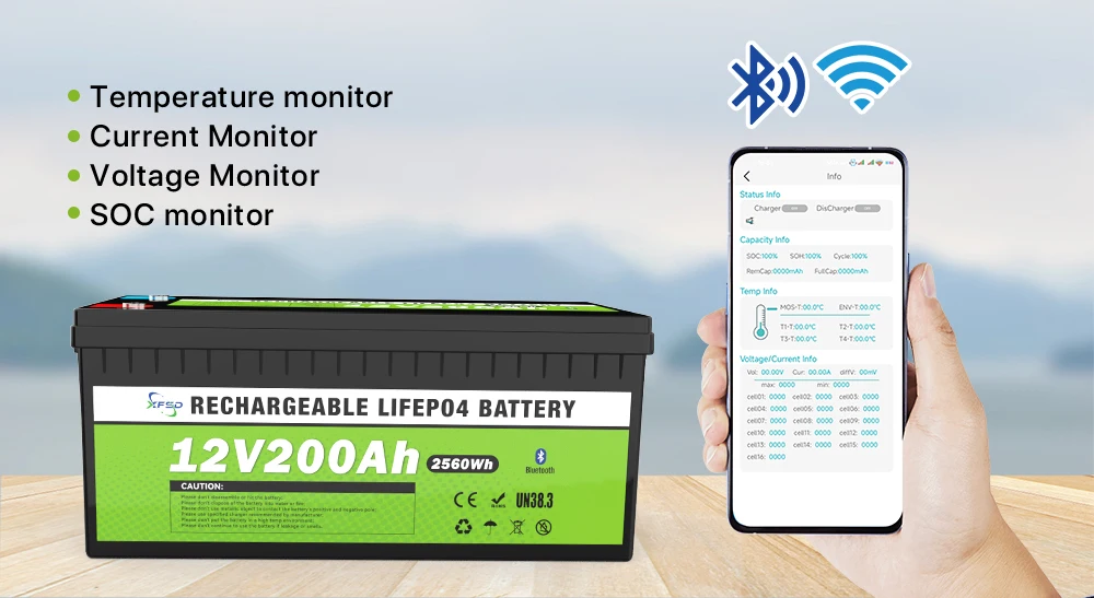 12V 50ah Lifepo4 Солнечная литий-фосфатная батарея 100ah 200ah свинцово-кислотные батареи с литий-ионными батареями