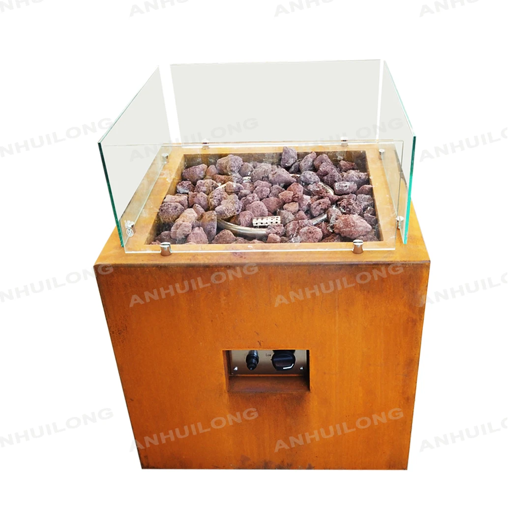 fire place gas for garden party heating equipment Corten gas fire pit gas stove