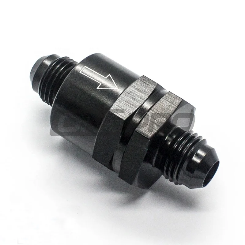High Performance Aluminum Alloy Fuel Oil Inline 6AN 8AN 10AN 8 AN Non Return One Way Check Valve