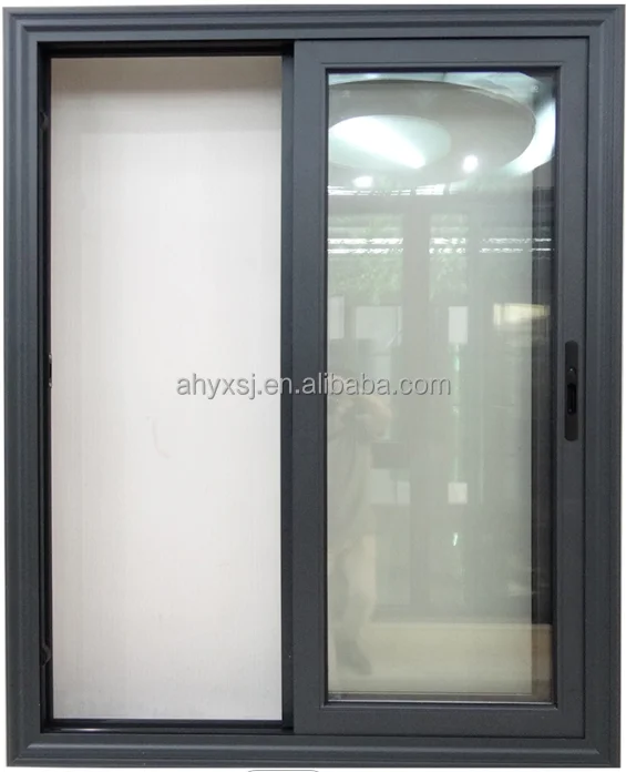 Graphic Design Aluminium Profile Exterior Glass Sliding Window Fenetre Coulissante Balcony Vertical Sliding Window