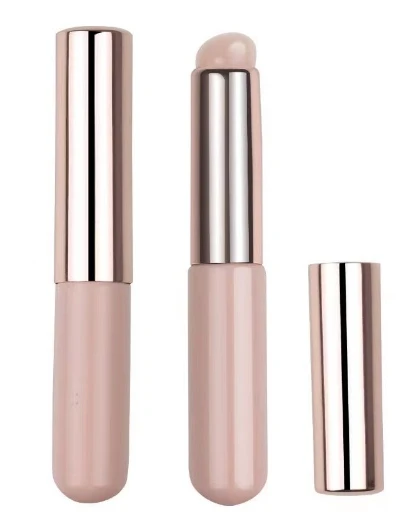 Wholesale nail art special tool silicone smudge nail makeup brush beauty angular brushes flat make up Concealer brush