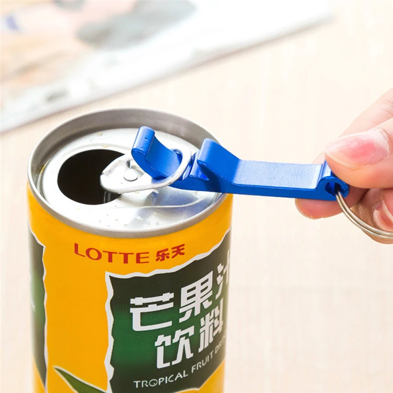 Free logo Mini aluminum alloy bottle opener keychain beer bottle opener key ring