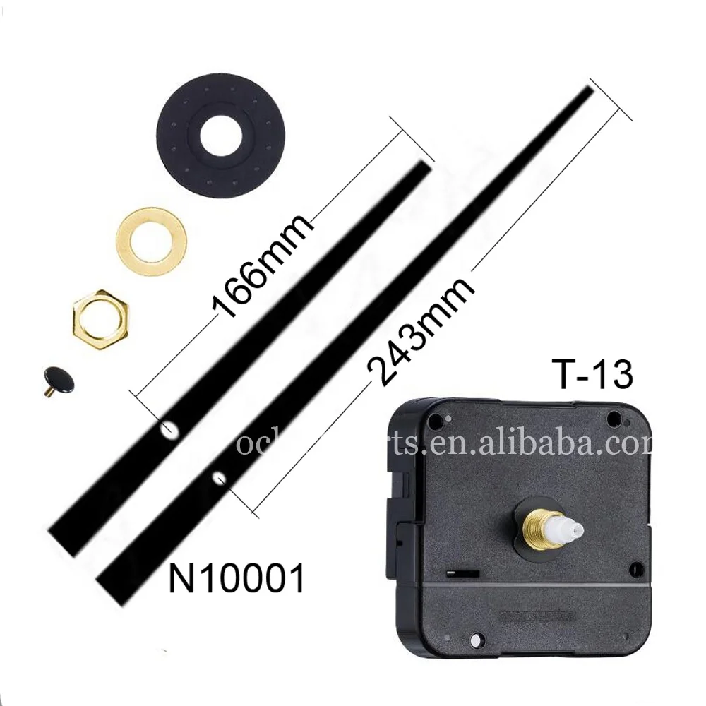 High Torque Mechanism with 243 mm Straight Pointer Diy Clock Quartz Movement Kit
