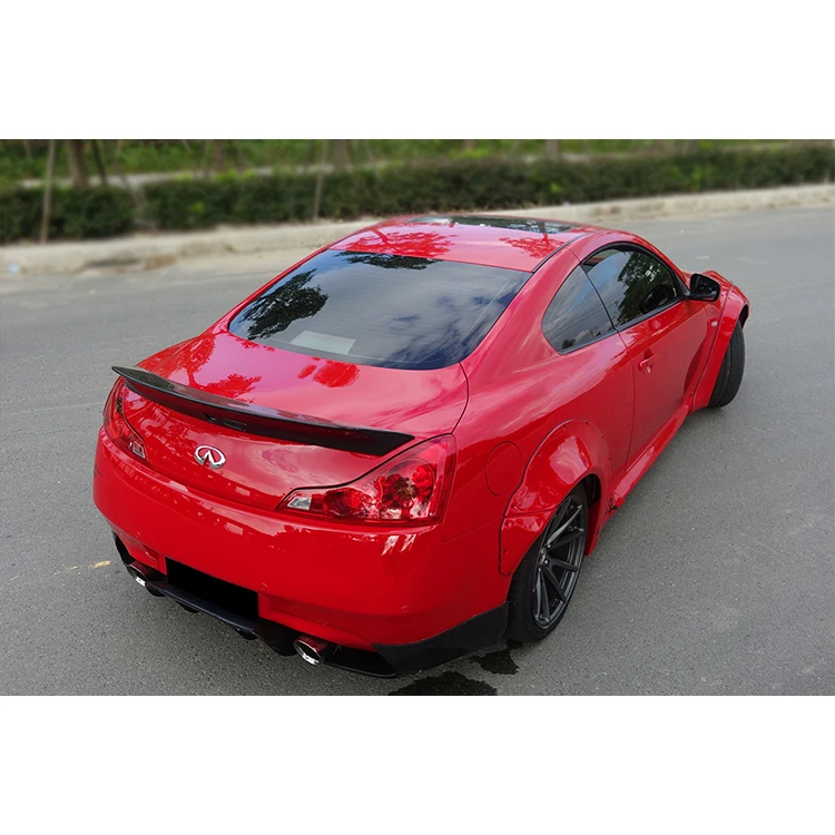 B STYLE Carbon Fiber Trunk Spoiler wings ForInfiniti G37 Coupe