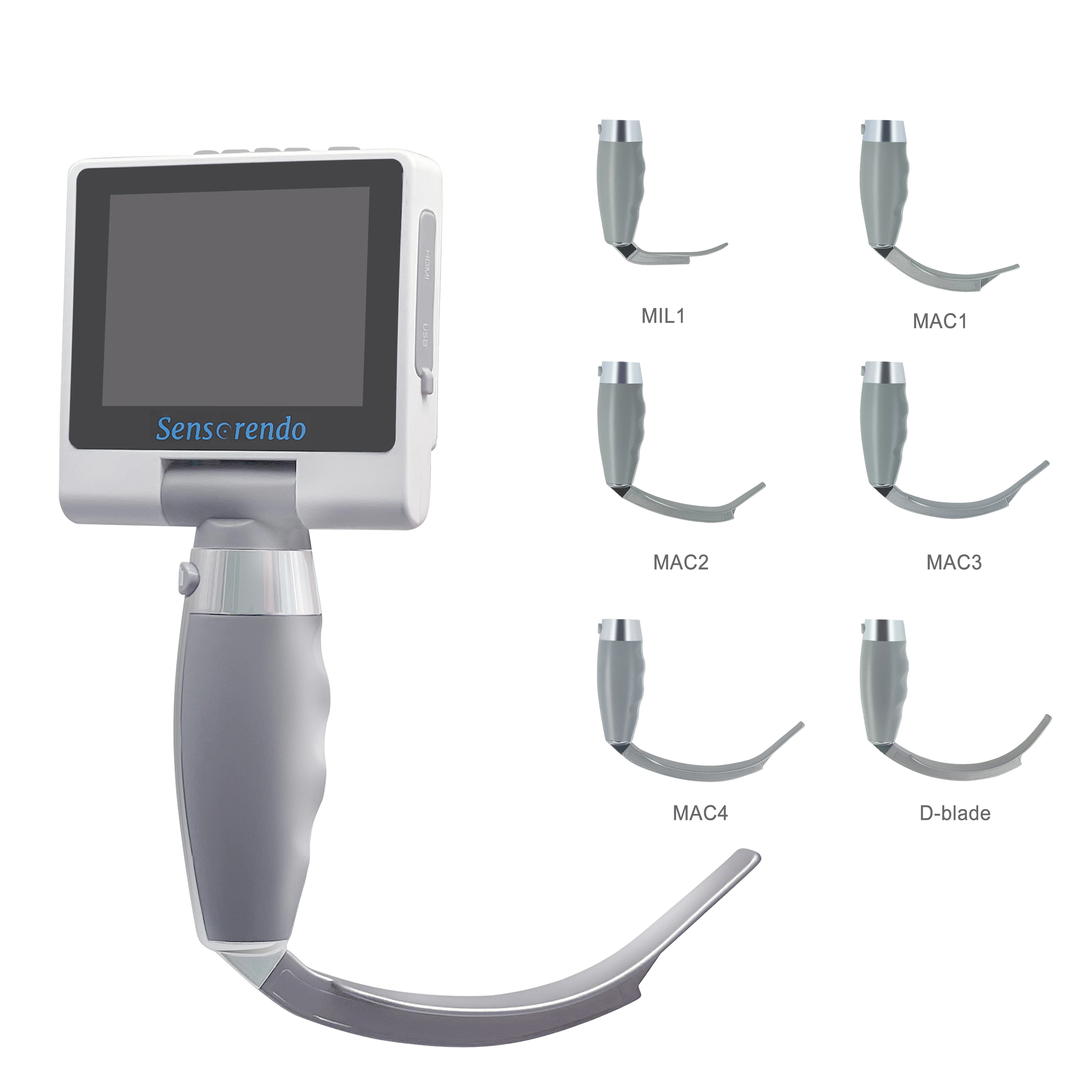 Surgical Device Difficulty Airway Electronical Reusable Electronical Endoscope Adult And Pediatric Video Laryngoscope