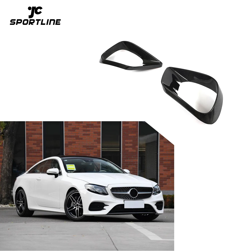 Car Accessories Popular for Mercedes Benz E Class C238 Dry  Carbon Fiber Front Bumper VentTrims 2 Door 2017-2020