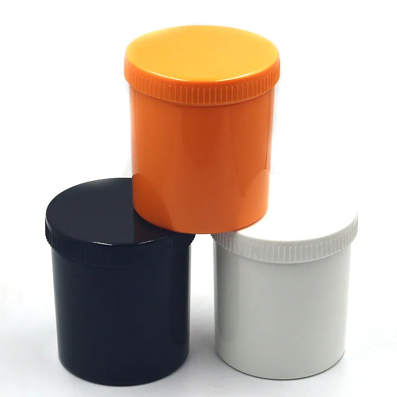 Compound line PP wide mouth plastic 1000ml 1L Cream Jar Hair cream gel jar