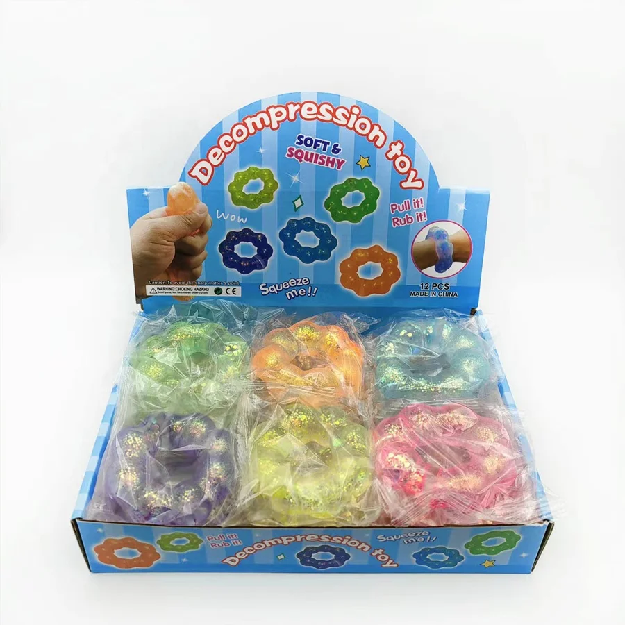 Hot Sale Kids Soft Squeeze TPR Gel Jelly Bracelet Toy Wristband Creative Decompressing Toys TPR Wristband Fidget Stress Relief
