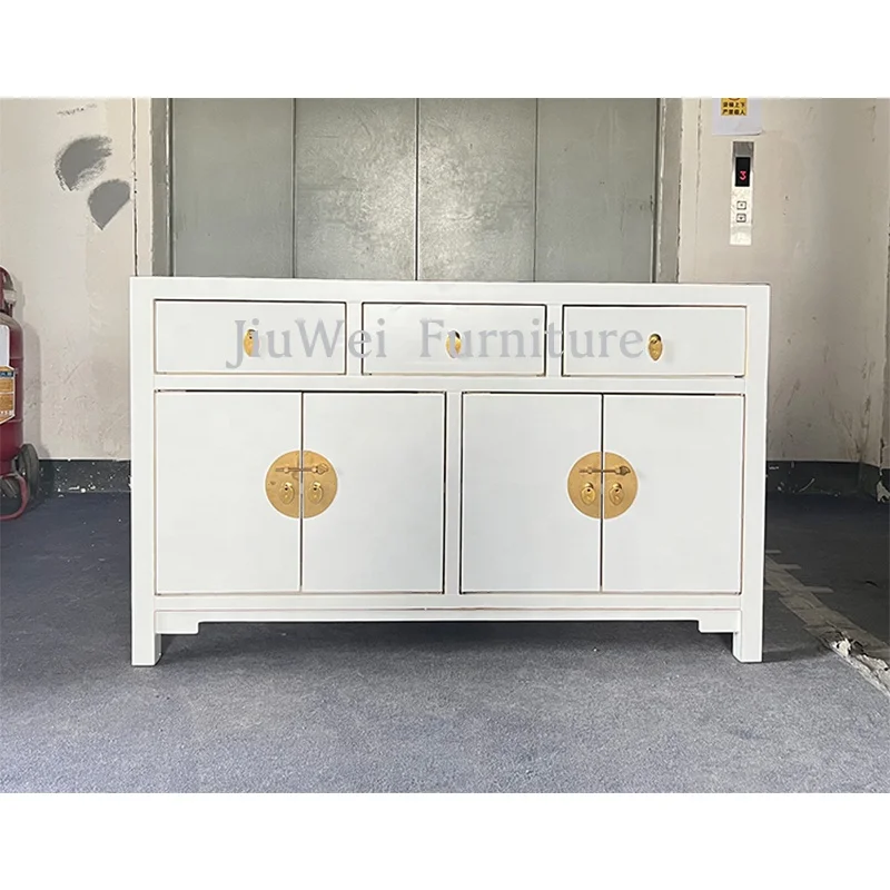 High Quality New Style Home Furniture White Wooden Cabinet For Living Room Furniture