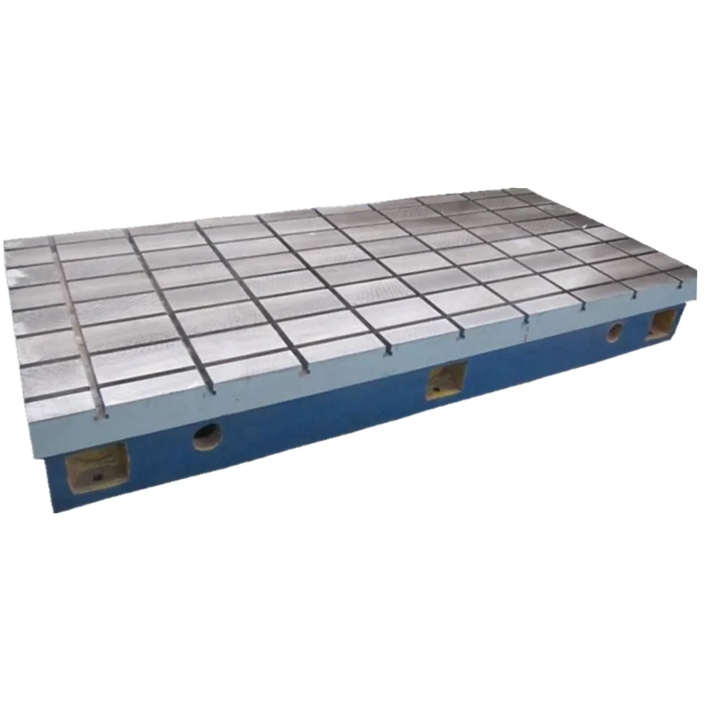 CNC milling machine bed plate Cast iron bed plate with T slots CNC machine bed plate with T slots