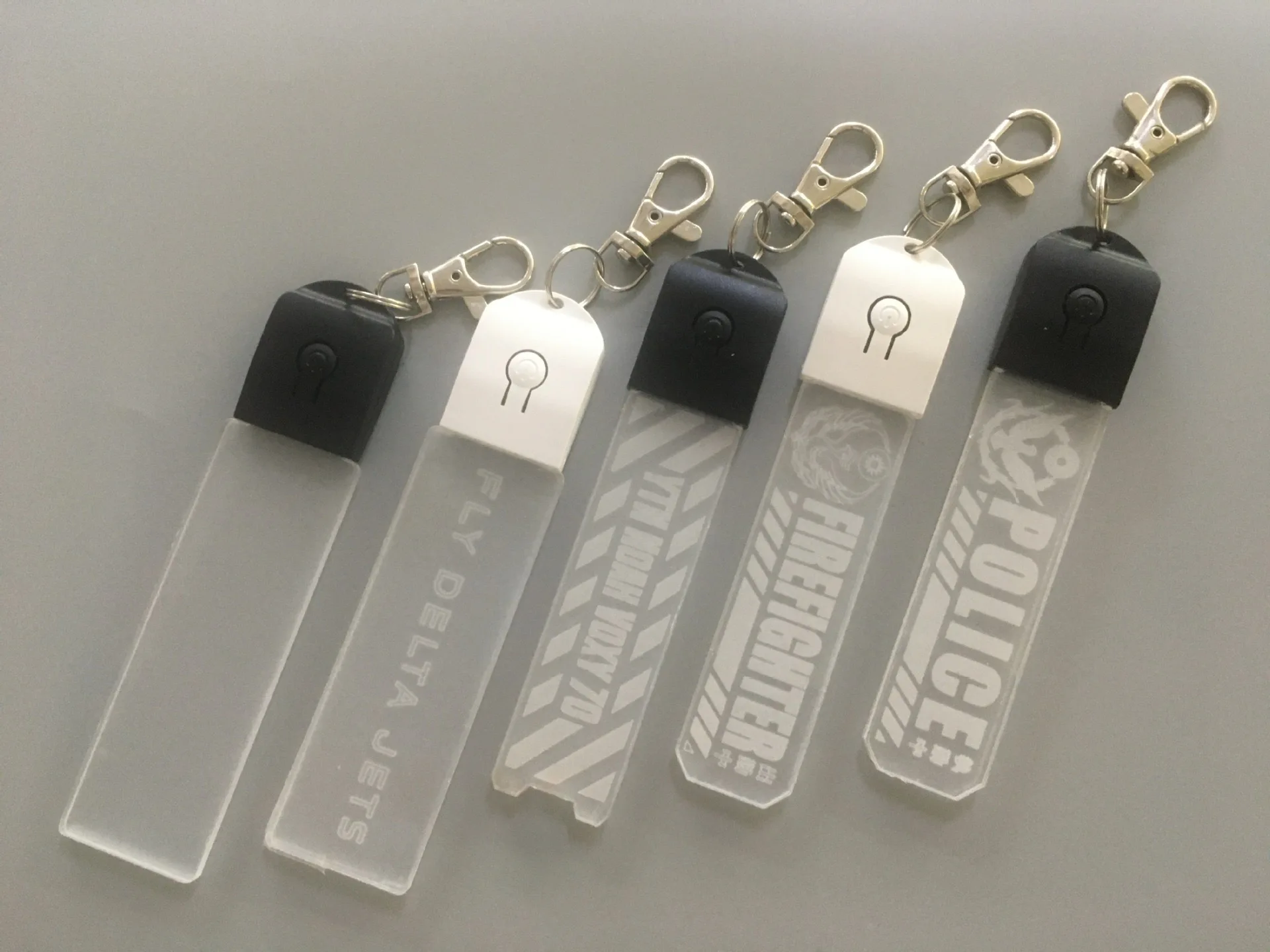 СВЕТОДИОДНЫЙ брелок аккумуляторная батарея акриловый светодиодный с USB-кабелем