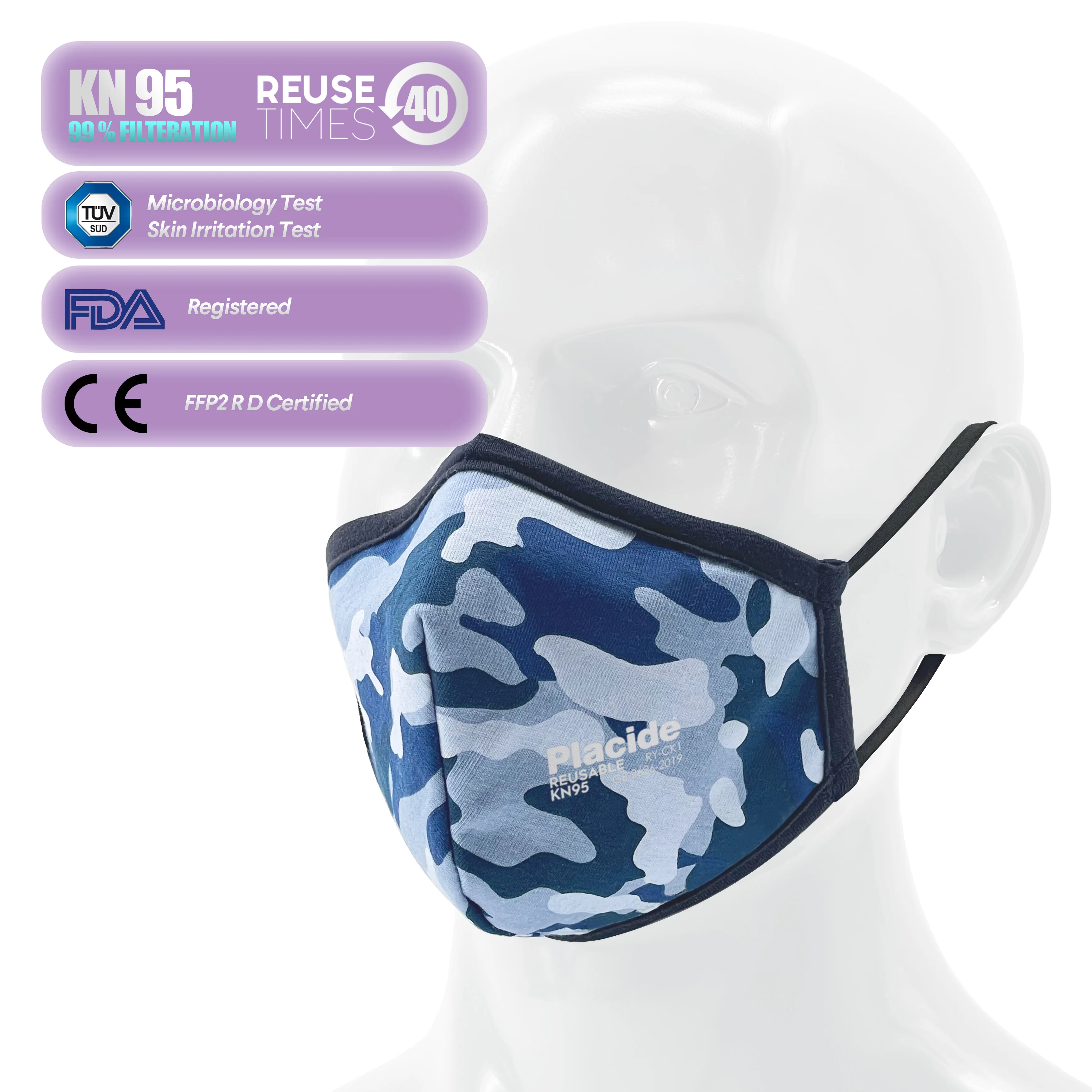 Reusable Washable 99% Filtering After 40 Times Wash Reusable Cotton Party Accessory Design Face Masking For Decoration