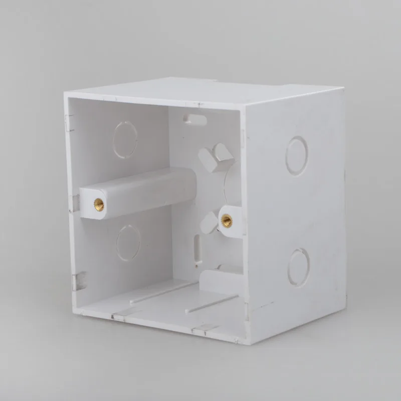 86 Type Plastic Wall Mounted Bottom Box Outlet Sockets Back FTTH Optical Switch back box