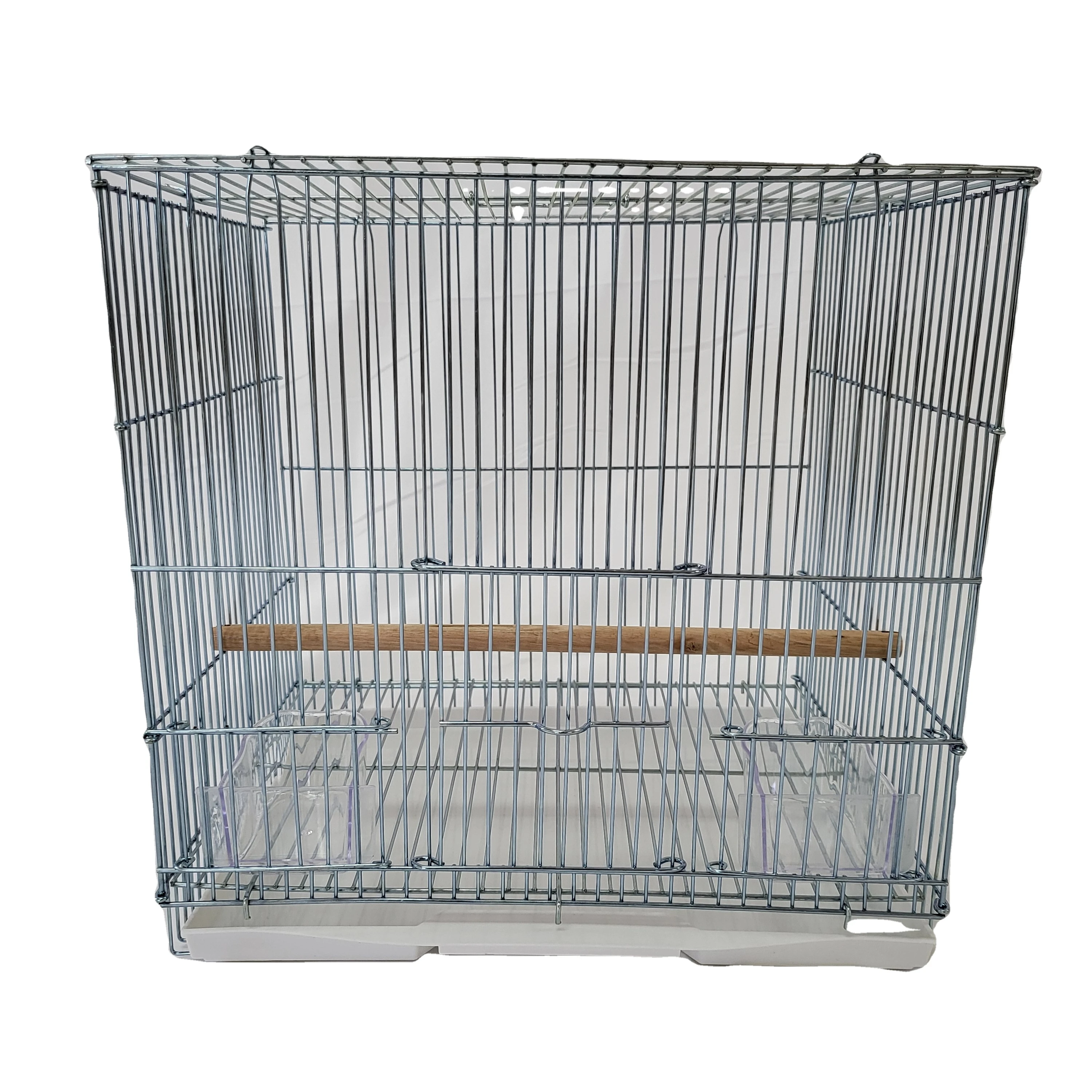 Luxury metal stainless bird cages outdoor nest parrots canary stand aviary budgie finches carrier with tray