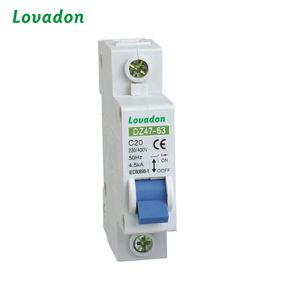 Горячая продажа MCB 1 P DZ47-63 32 Amperios миниатюрный выключатель прерыватель