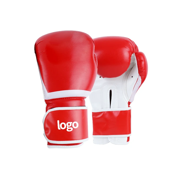 Оптовая продажа с фабрики дешевые профессиональные тренировочные боксерские перчатки из искусственной кожи индивидуальным логотипом