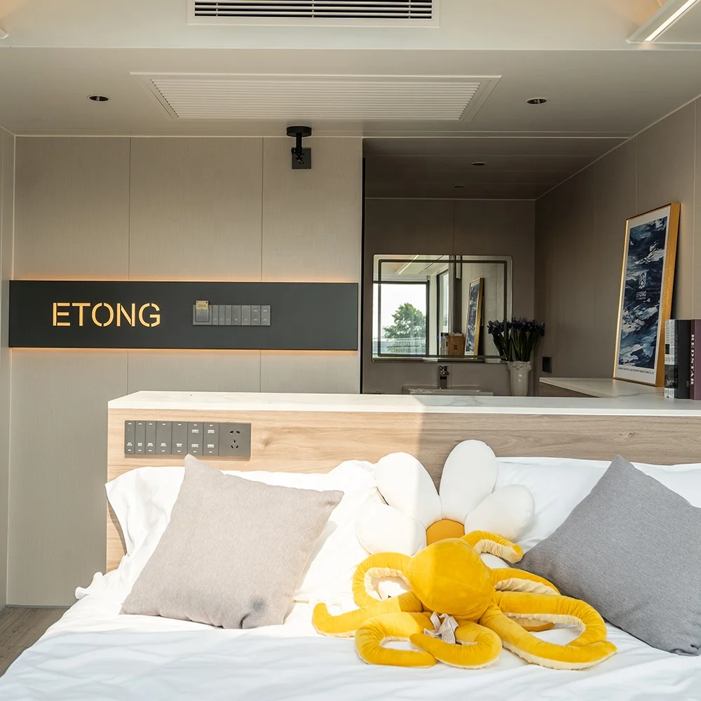 2024 prefab container houses prefabricated capsule bed sleeping pods homes 2 bedroom modern with bathroom