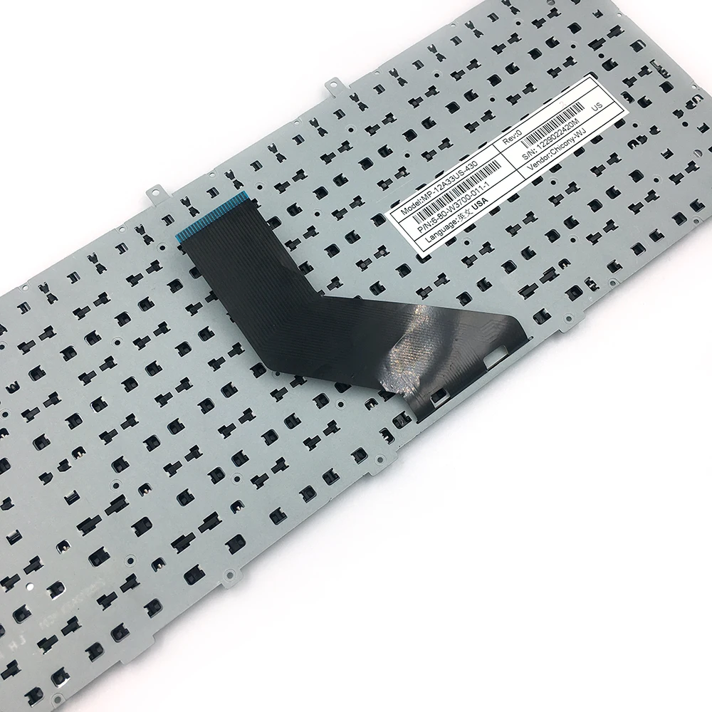 Original Brand Black Color Keyboards for CLEVO W370 US W370ET W350ET W370SK W350ST SK W355ST W370ST W355 W670SC Laptop Keyboard