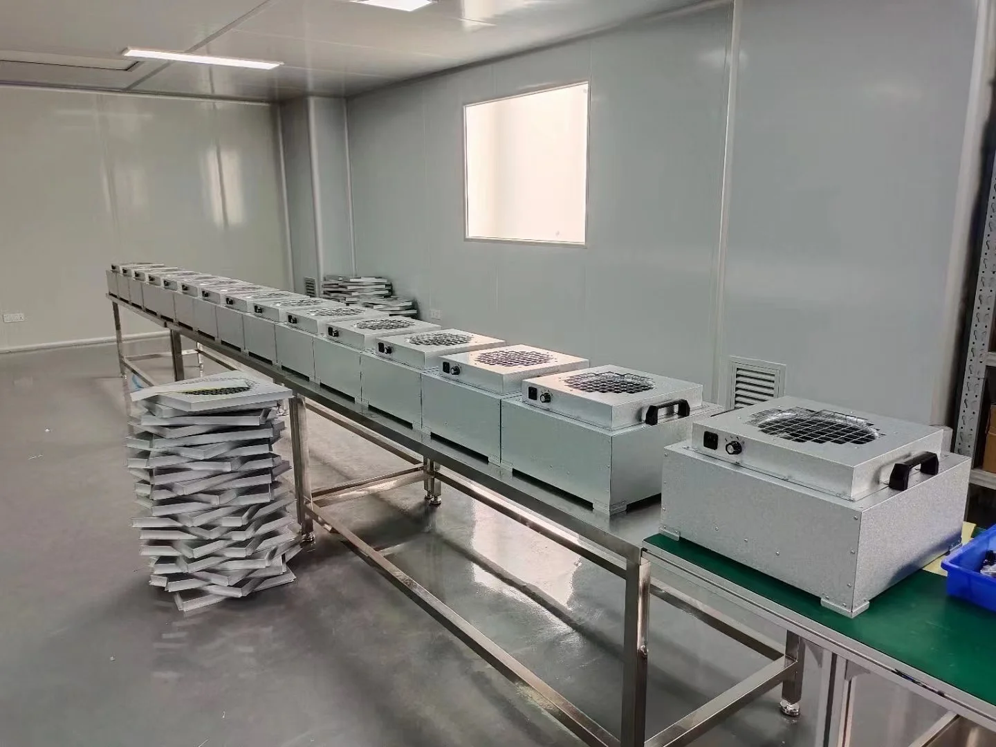 H14 HEPA 2x2 laminar flow hood horizontal mycology mushroom ffu fan filter for cleanroom Other Air Cleaning Equipment parts