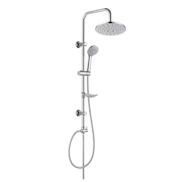 Shower sets brass diverter rain shower kit head and handle set telescopic tube colonne de douche shower column