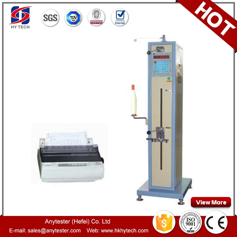 HY061C Electronic Yarn Breaking Intension Strength Testing Machine Single Yarn Strength Tester