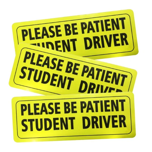 Student Driver Magnet Highly Reflective New Driver Vehicle Bumper Magnet