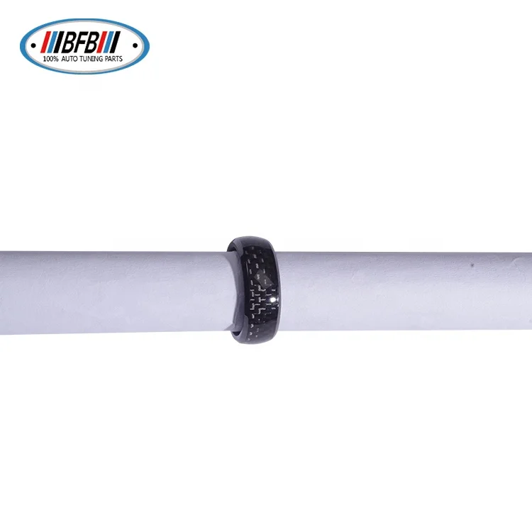 Real Carbon Fiber &Ceramic RFID Smart Ring For Tesla Model 3 Model Y Key Ring