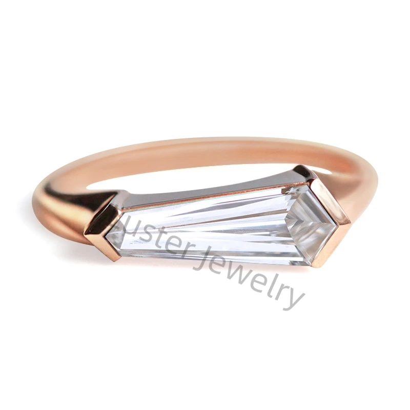 Luster jewellery custom 10/14k moissanite silver 925 alexandrite women rings 18k gold